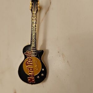 90s Hard Rock Cafe * Guitar Pin * Washington DC